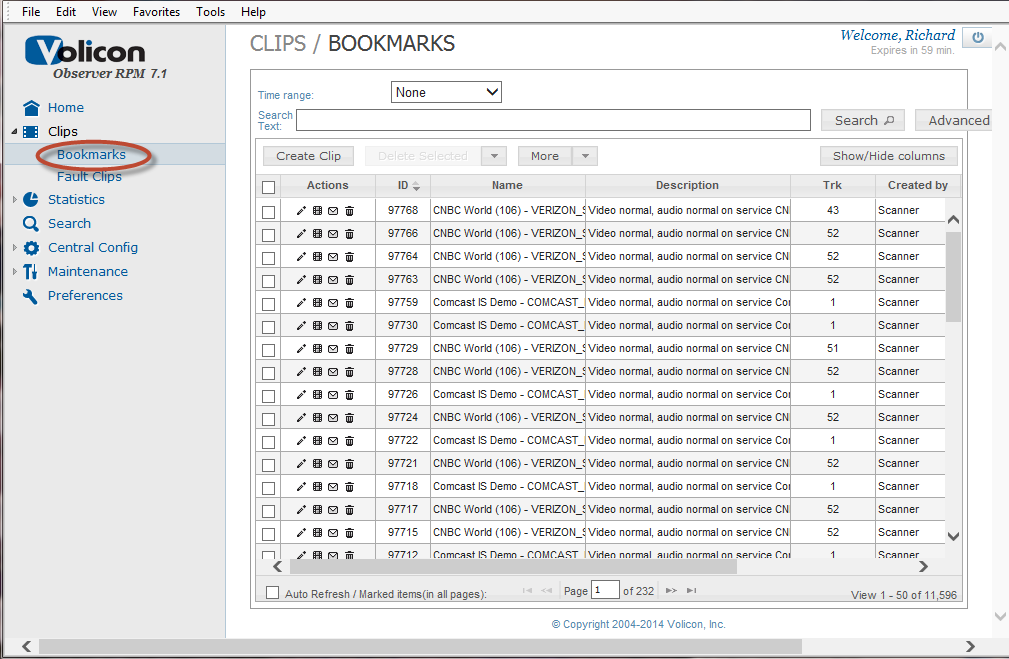 Figure: Accessing Clips